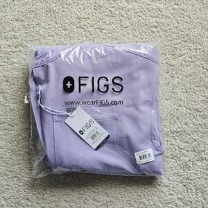 FIGS LAVENDER DEW RAFAELA CARGO SCRUB JUMPSUIT.